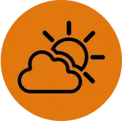 cloud and sun icon