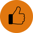 icon of thumbs up